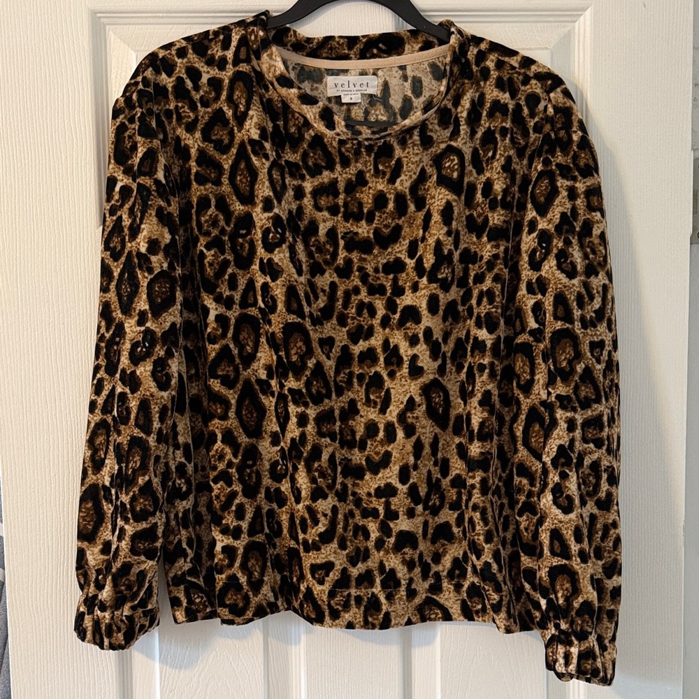 Velvet Leopard Top by Velvet by Graham & Spencer